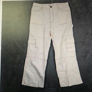 Beige Cargo Pants